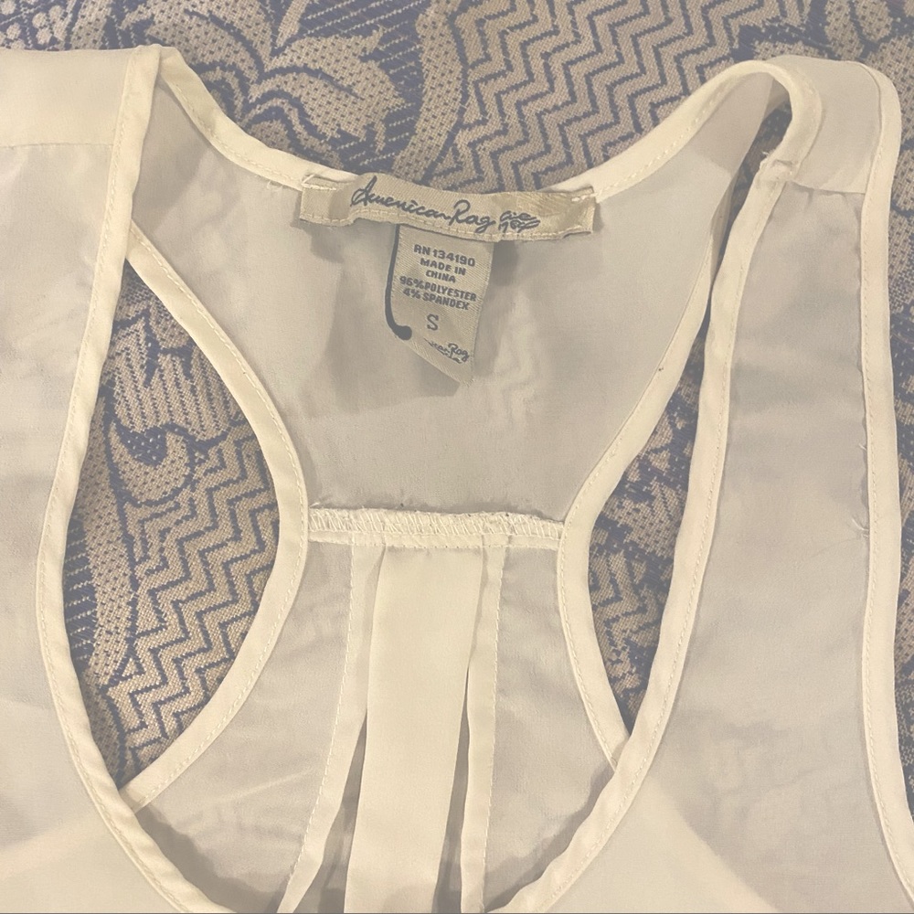 White Tank Top crepe - Picture 2 of 5